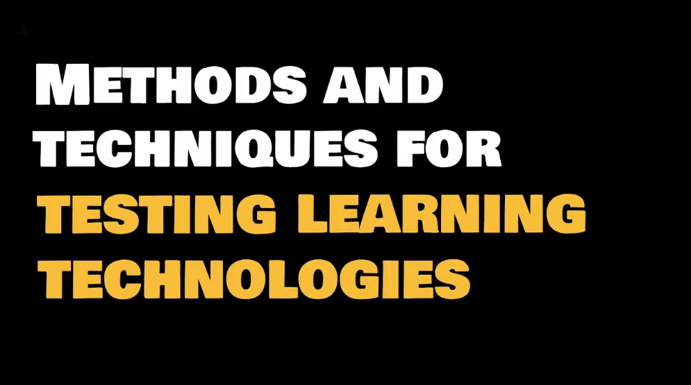 Methods for Learning Testing Technologies